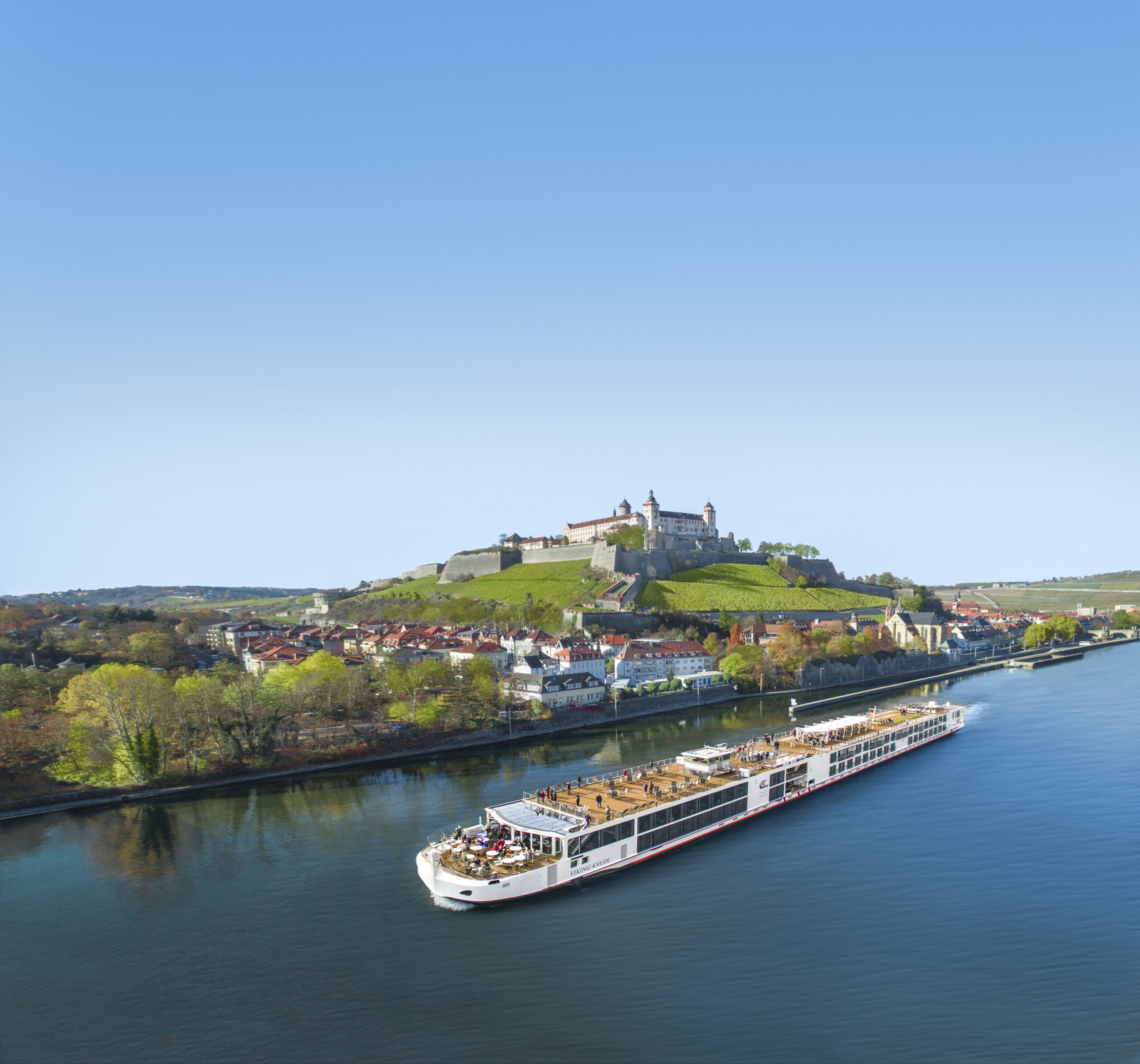 Viking Longship Kvasir near the town of Wurzburg, Germany