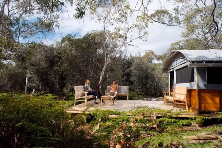Maria Island Tasmania Walk camp