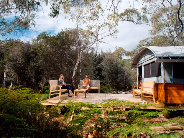 Experience - The Tasmanian Maria island walk deck setting