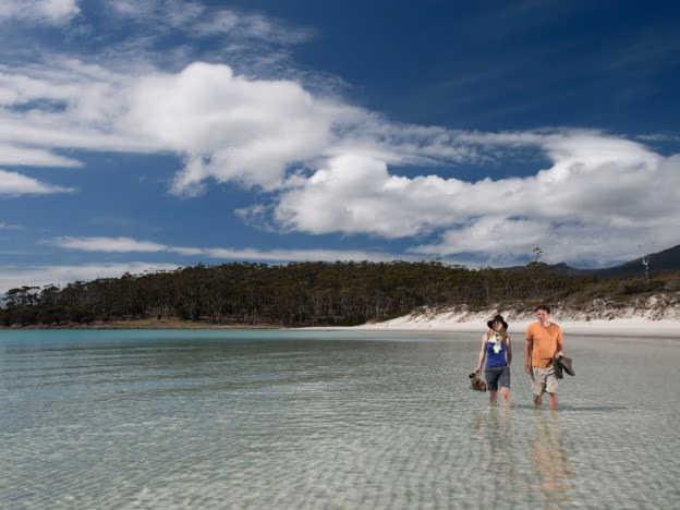 The_Maria_Island_Walk_Walking through the water