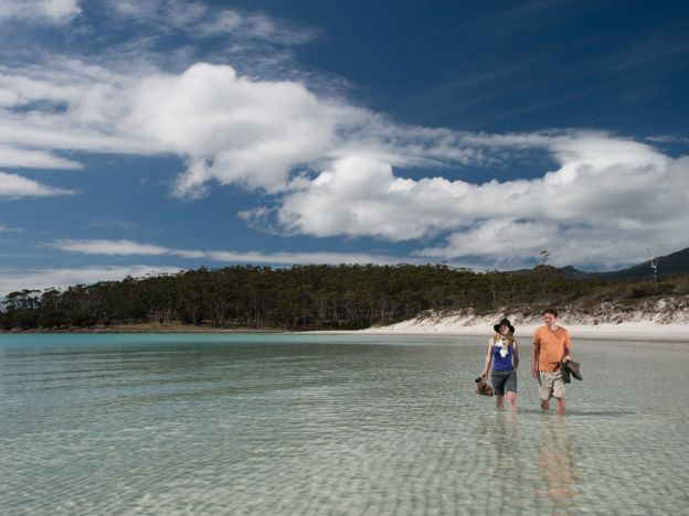 The_Maria_Island_Walk_Walking through the water
