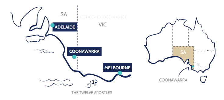 Coonawarra Wineries tour map